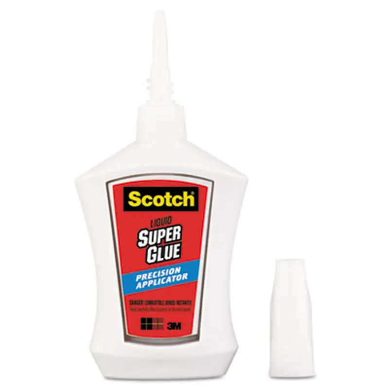 Super Glue with Precision Applicator, 0.14 oz, Dries Clear - Glue | Scotch