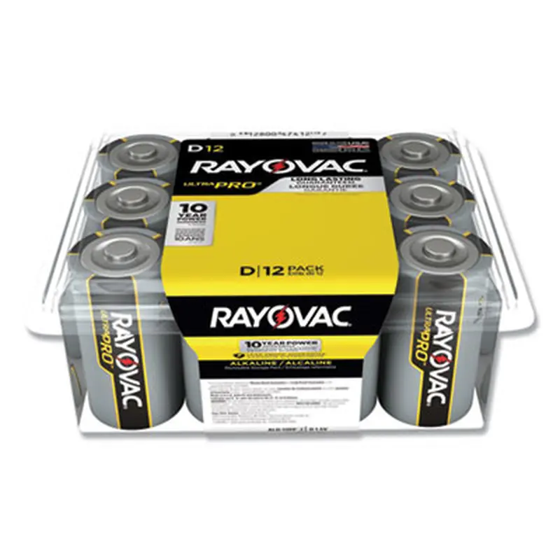 Ultra Pro Alkaline D Batteries, 12/Pack - Batteries | Rayovac