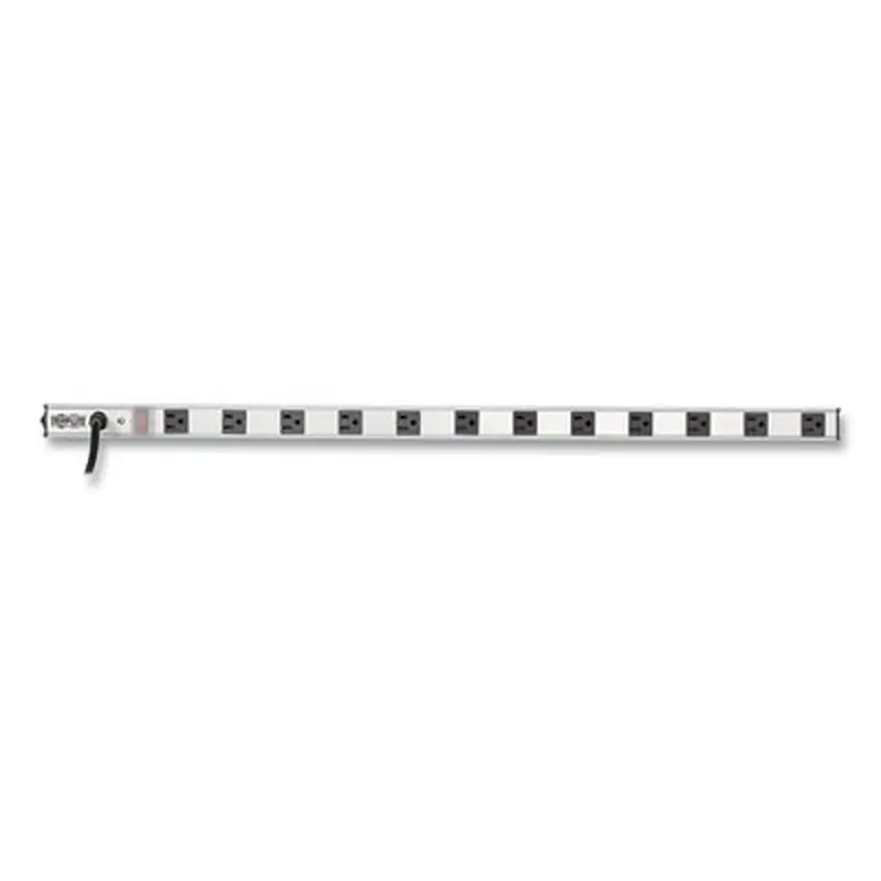 Vertical Power Strip, 12 Outlets, 15 ft Cord, Silver - Power Strips | Tripp Lite by Eaton
