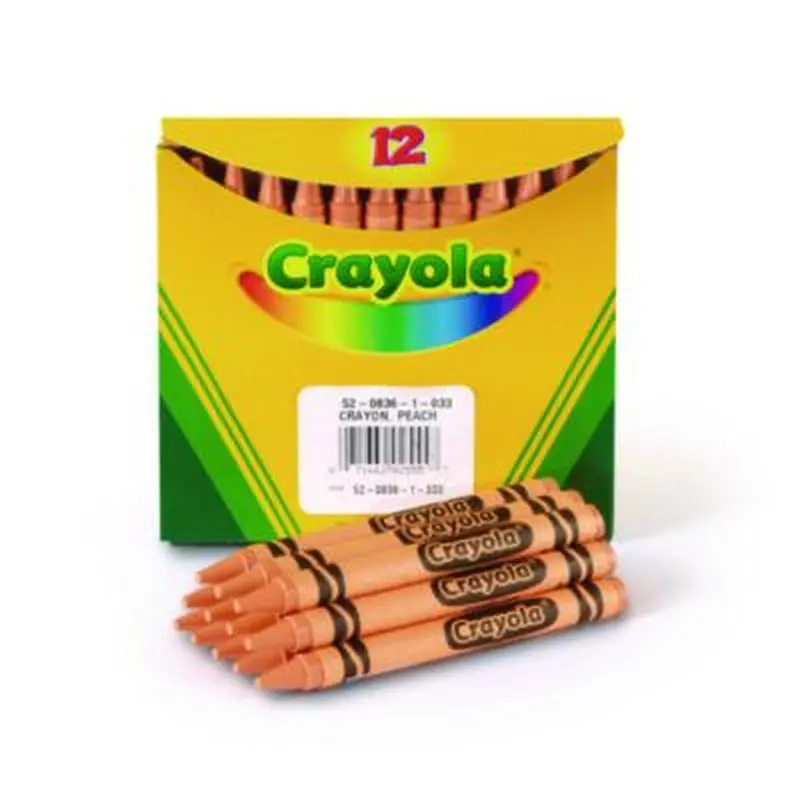 Bulk Crayons, Regular Size, 0.31" x 3.63", Peach, 12/Box - Crayons | Crayola