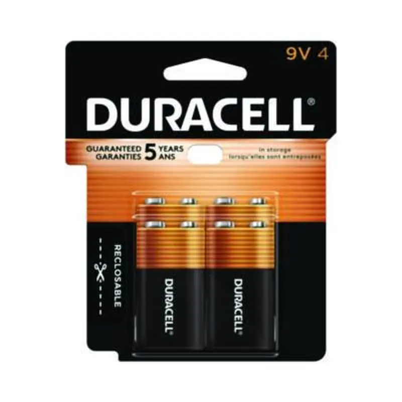 CopperTop Alkaline 9V Batteries, 4/Pack - Batteries | Duracell