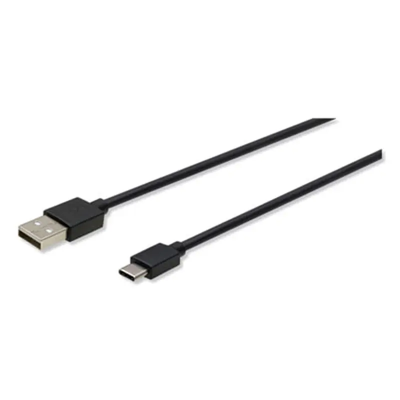 USB to USB-C Cable, 3 ft, Black - Adapters/Chargers | Innovera