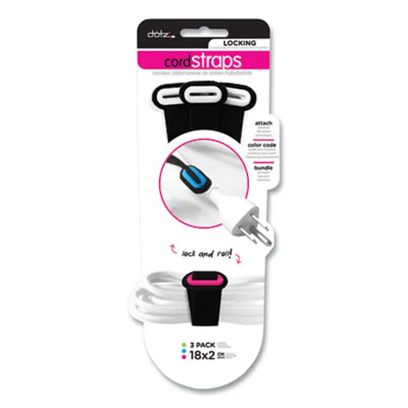 Locking Cord Strap, Black - Cable Management | dotz