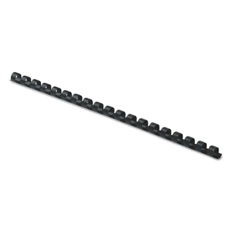Plastic Comb Bindings for 11 x 8.5 Documents, 19 Rings, 0.31" (40-Sheet) Capacity, Black, 25/Pack - Binding Spines | Fellowes