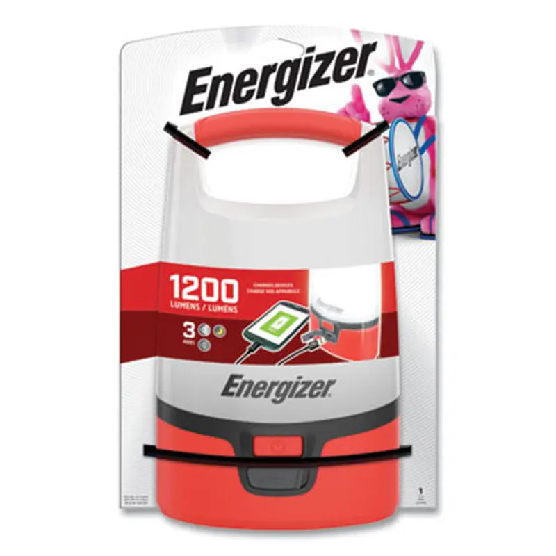 Vision LED USB Lantern, 4 D Batteries (Sold Separately), Red/White - Flashlights | Energizer