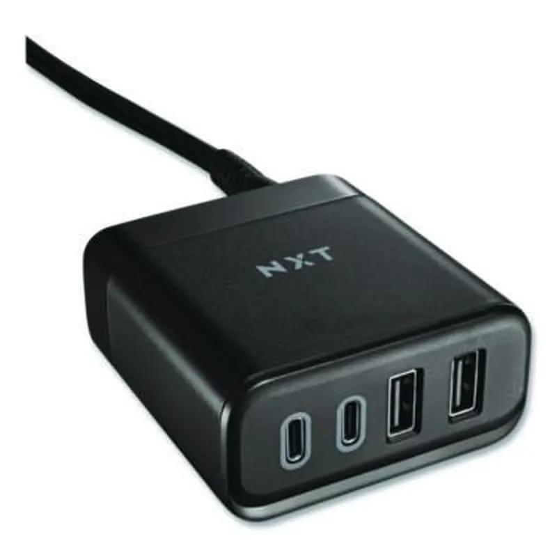 4-Port USB Charger, Black - Adapters/Chargers | NXT Technologies