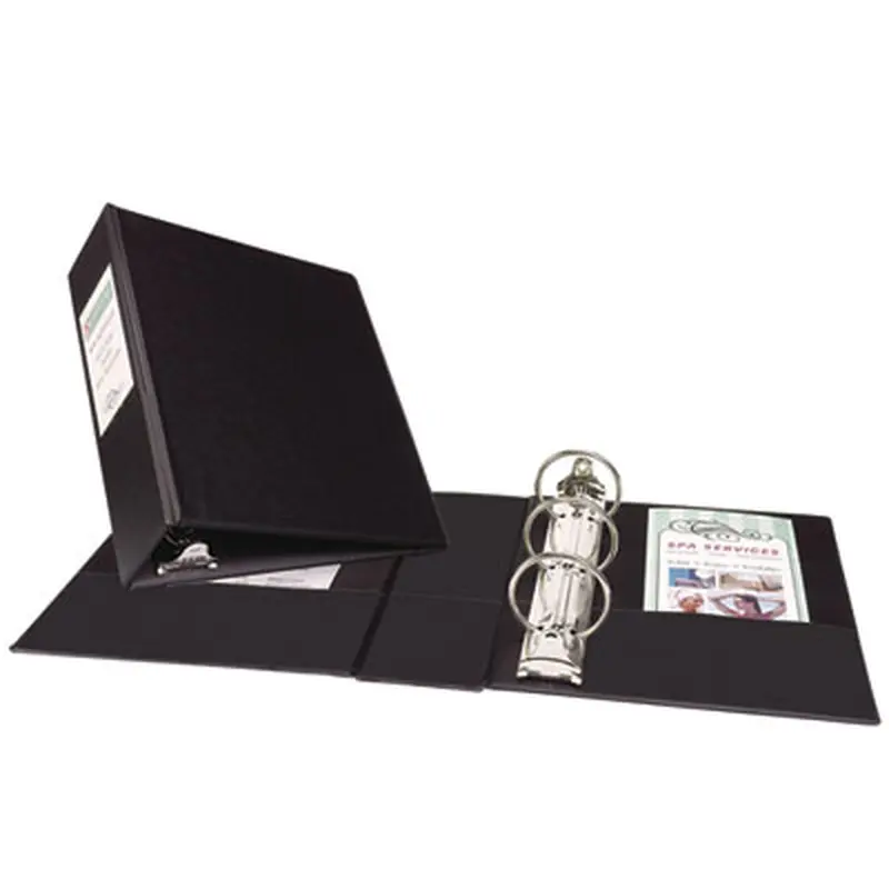 Mini Size Durable Non-View Binder with Round Rings, 3 Rings, 2" Capacity, 8.5 x 5.5, Black - Binders | Avery