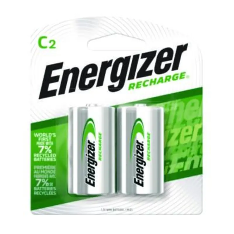 NiMH Rechargeable C Batteries, 1.2 V, 2/Pack - Batteries | Energizer