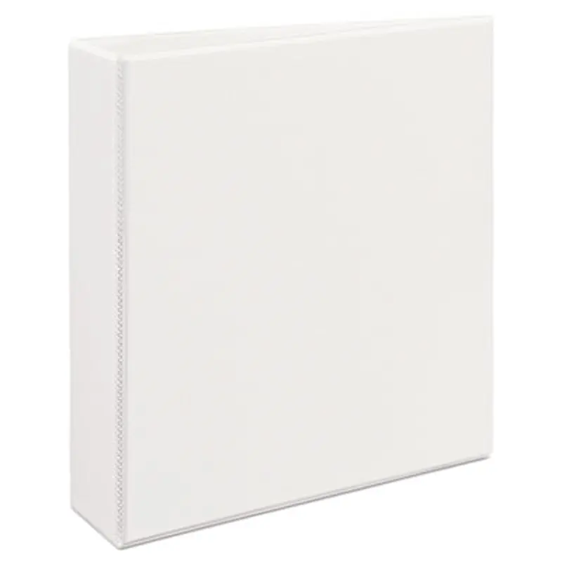 Durable View Binder with DuraHinge and EZD Rings, 3 Rings, 2" Capacity, 11 x 8.5, White, (9501) - Binders | Avery