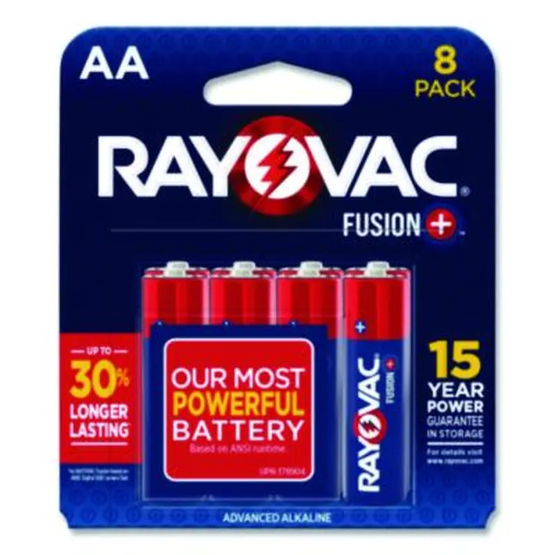 Fusion Performance Alkaline AA Batteries, 8/Pack - Batteries | Rayovac