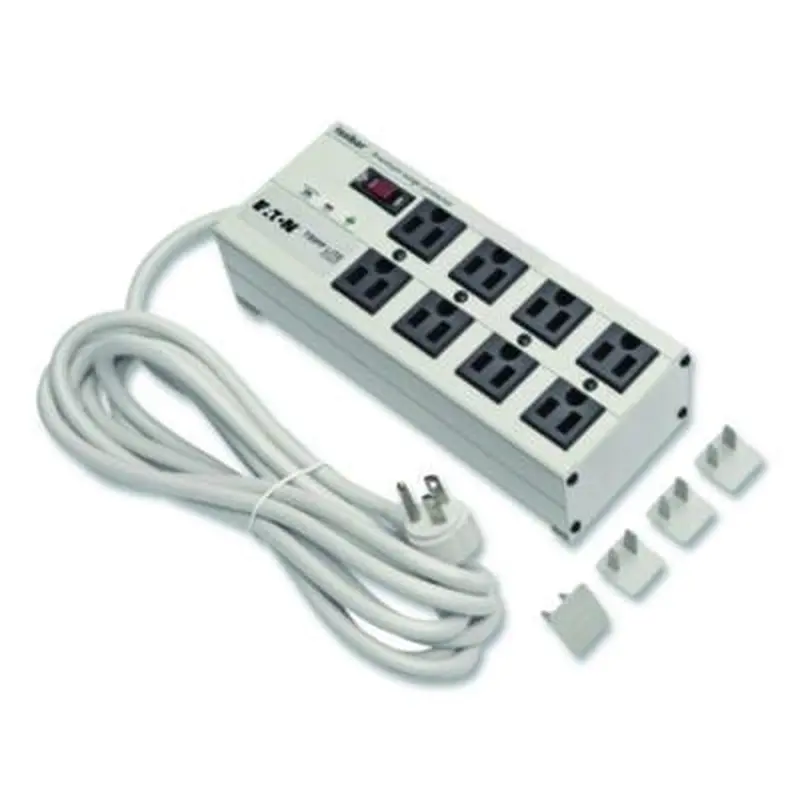 Isobar Premium Surge Suppressor, 8 AC Outlets, 25 ft Cord, 3,840 J, Light Gray - Surge Protectors | Tripp Lite by Eaton
