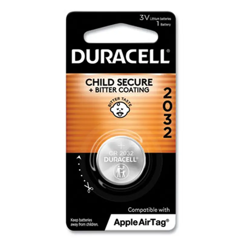 Lithium Coin Batteries With Bitterant, 2032 - Batteries | Duracell