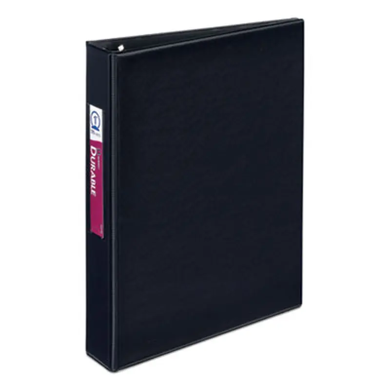 Mini Size Durable Non-View Binder with Round Rings, 3 Rings, 1" Capacity, 8.5 x 5.5, Black - Binders | Avery