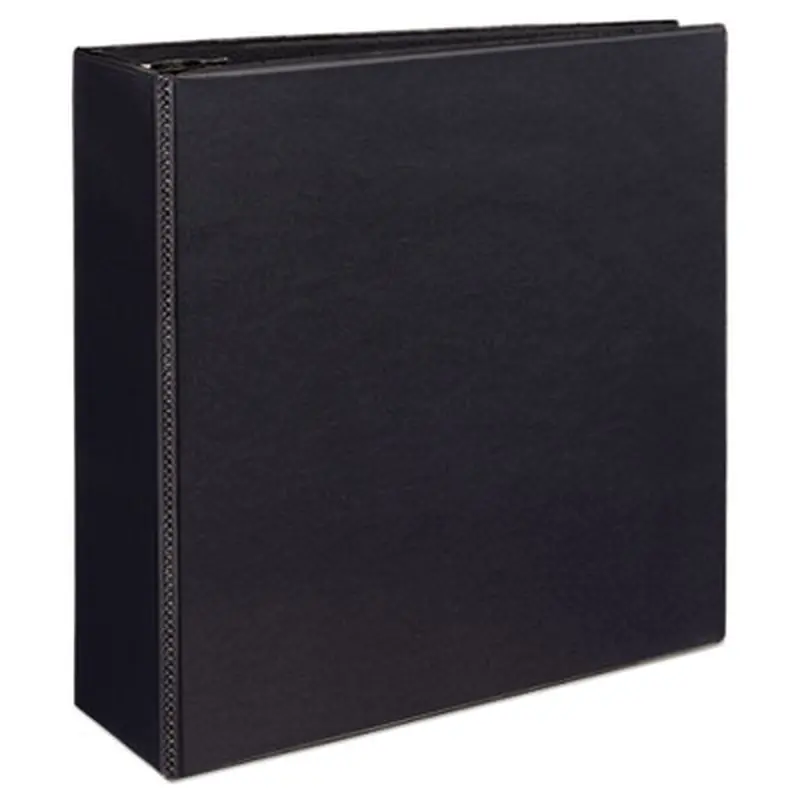 Durable View Binder with DuraHinge and EZD Rings, 3 Rings, 4" Capacity, 11 x 8.5, Black, (9800) - Binders | Avery