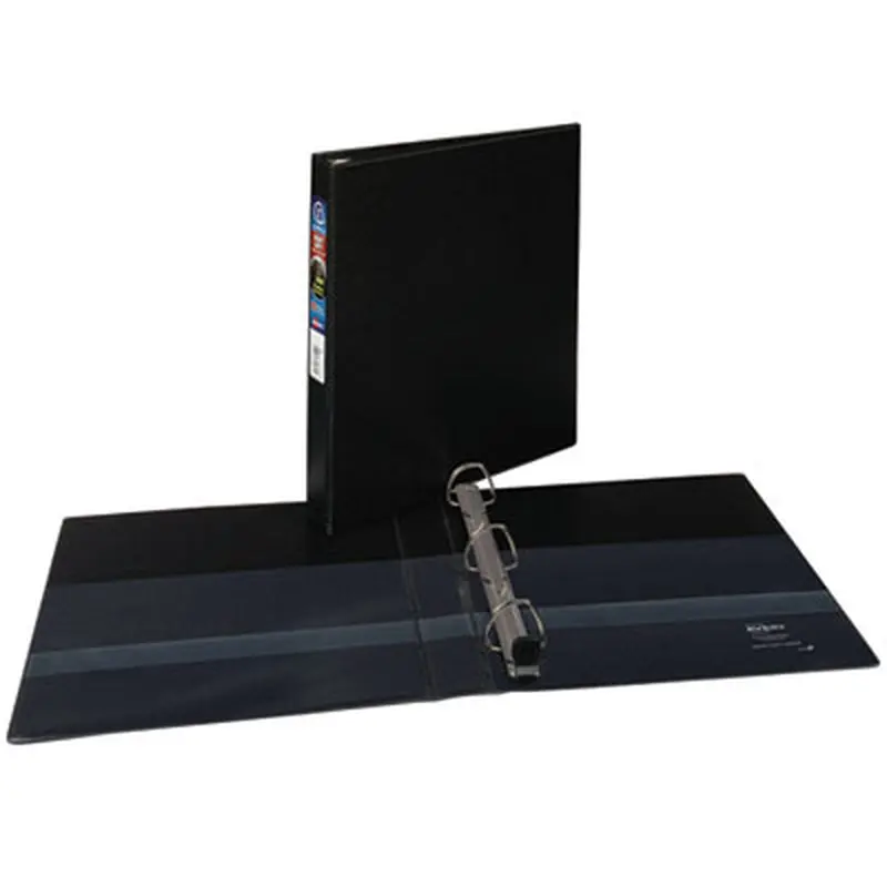 Heavy-Duty Non-View Binder with DuraHinge and One Touch EZD Rings, 3 Rings, 1" Capacity, 11 x 8.5, Black - Binders | Avery