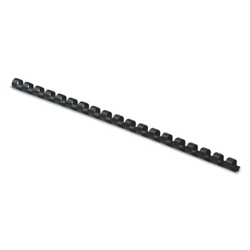 Plastic Comb Bindings for 11 x 8.5 Documents, 19 Rings, 0.31" (40-Sheet) Capacity, Navy Blue, 100/Pack - Binding Spines | Fellowes