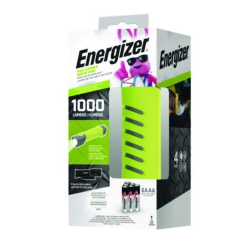 Pro Series Handheld High CRI Flashlight, Rechargeable Lithium Ion/6 AAA Batteries Included, Gray/Green - Flashlights | Energizer