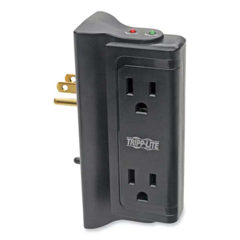 Protect It! Four-Outlet Direct Plug-In Surge Suppressor , 4 AC Outlets, 720 J, Black - Surge Protectors | Tripp Lite by Eaton