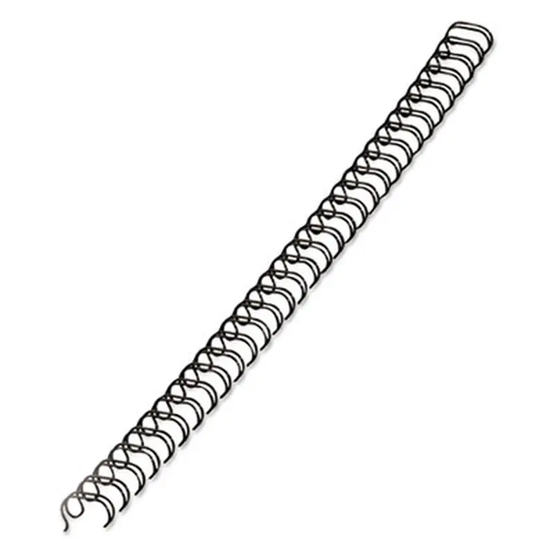 Wire Bindings for 11 x 8.5 Documents, 32 Rings, 0.25" (35-Sheet) Capacity, Black, 25/Pack - Binding Spines | Fellowes