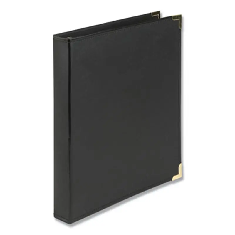 Classic Collection Ring Binder, 3 Rings, 1" Capacity, 11 x 8.5, Black - Binders | Samsill