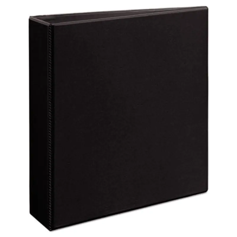 Durable View Binder with DuraHinge and EZD Rings, 3 Rings, 2" Capacity, 11 x 8.5, Black, (9500) - Binders | Avery