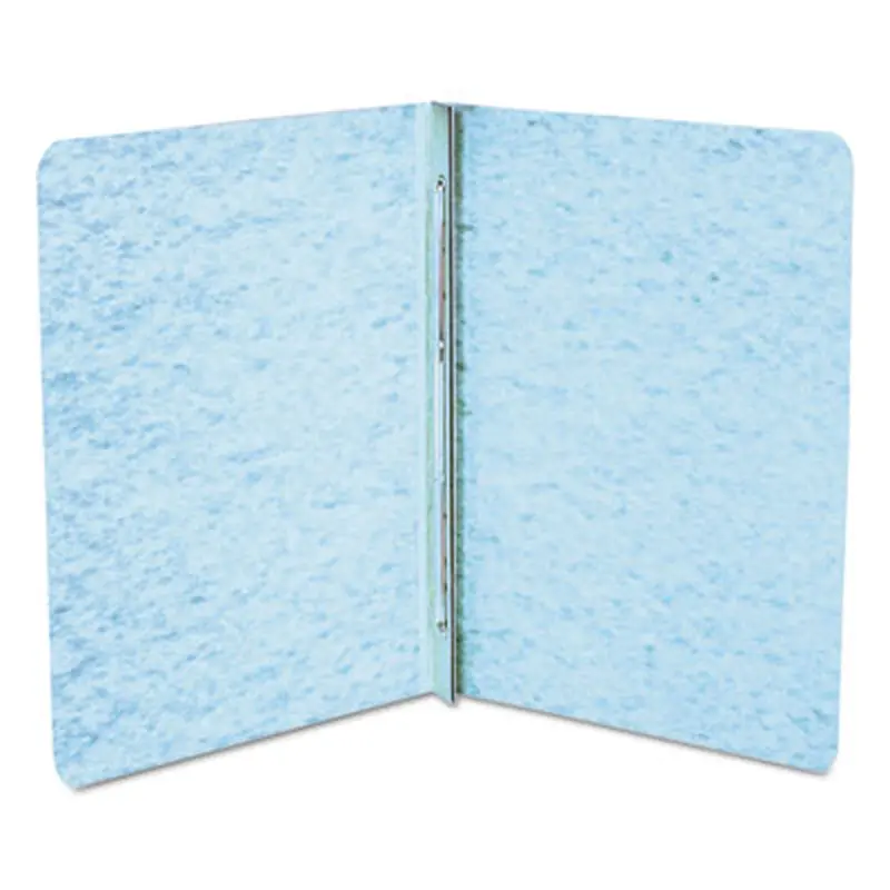 PRESSTEX Report Cover with Tyvek Reinforced Hinge, Side Bound, Two-Piece Prong Fastener, 3" Capacity, 8.5 x 11, Light Blue - Report Covers | ACCO