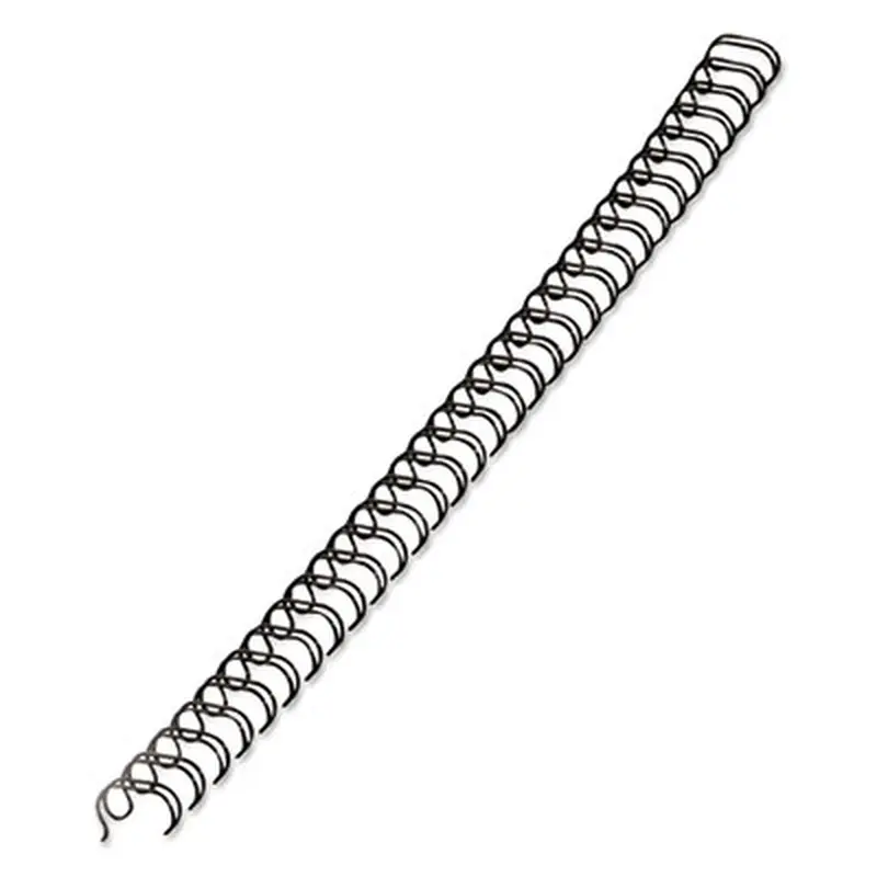 Wire Bindings for 11 x 8.5 Documents, 32 Rings, 0.38" (80-Sheet) Capacity, Black, 25/Pack - Binding Spines | Fellowes