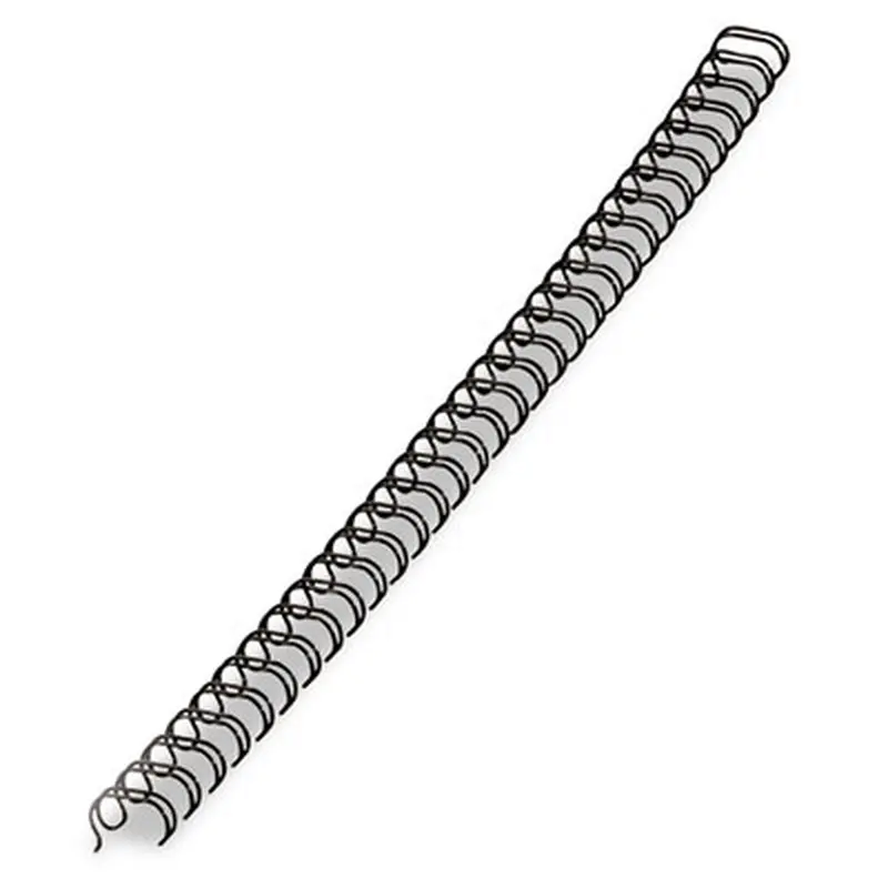 Wire Bindings for 11 x 8.5 Documents, 32 Rings, 0.56" (130-Sheet) Capacity, Black, 25/Pack - Binding Spines | Fellowes