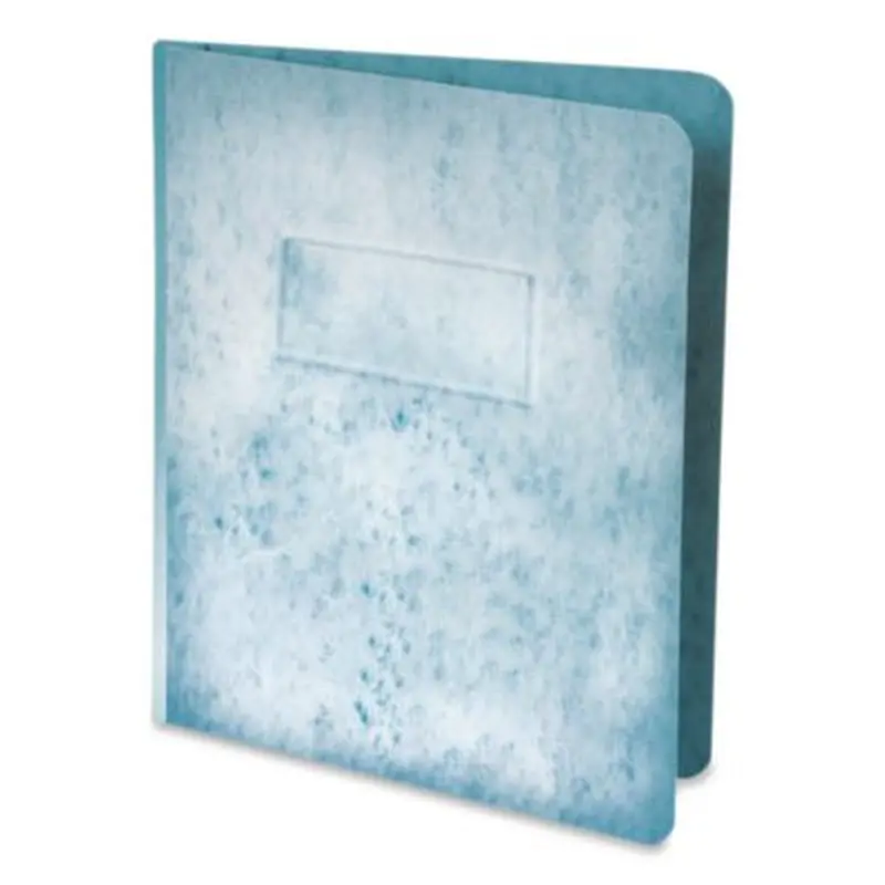 Heavyweight PressGuard and Pressboard Report Cover w/Reinforced Side Hinge, 2-Prong Fastener, 3" Cap, 8.5 x 11, Lgt Blue - Report Covers | Oxford