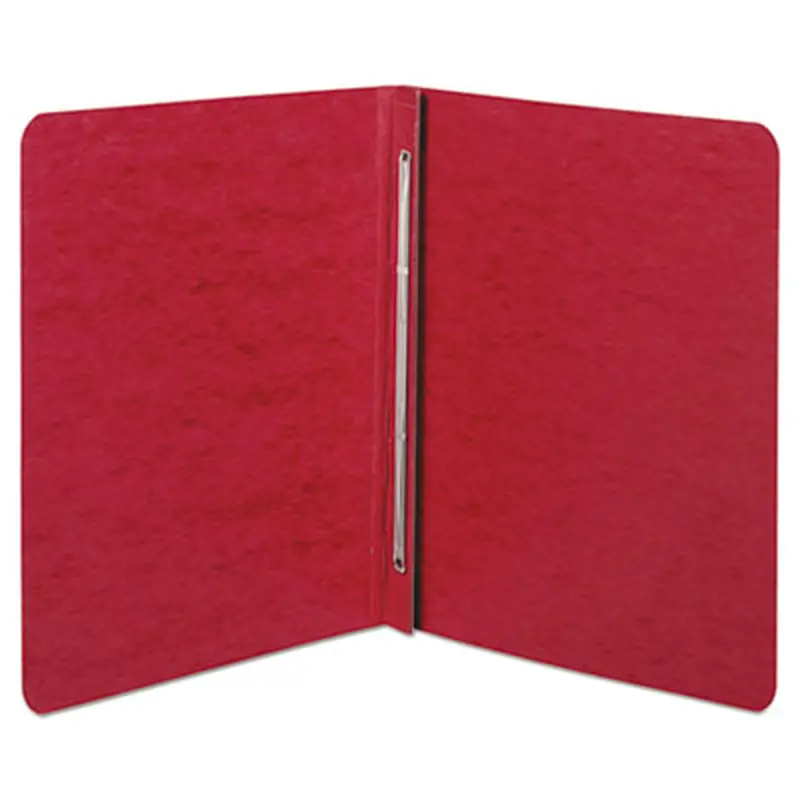 Pressboard Report Cover with Tyvek Reinforced Hinge, Two-Piece Prong Fastener, 3" Capacity, 8.5 x 11, Executive Red - Report Covers | ACCO