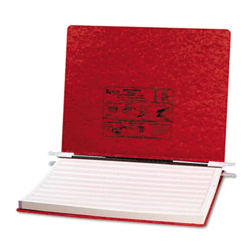 PRESSTEX Covers with Storage Hooks, 2 Posts, 6" Capacity, 14.88 x 11, Executive Red - Binders | ACCO