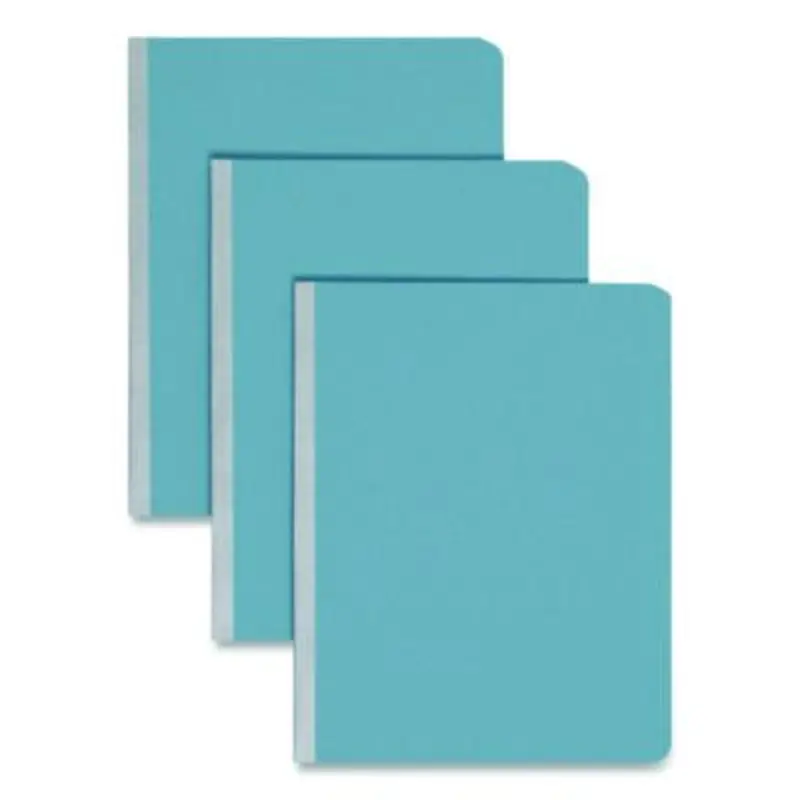 Prong Fastener Premium Pressboard Report Cover, Two-Piece Prong Fastener, 3" Capacity, 8.5 x 11, Blue - Report Covers | Smead