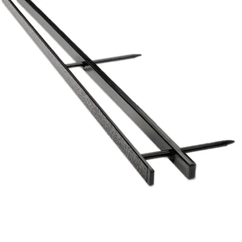 VeloBind Reclosable Spines for 11 x 8.5 Documents, 4 Pins, 1.25" (200-Sheet) Capacity, Black, 25/Pack - Binding Spines | GBC