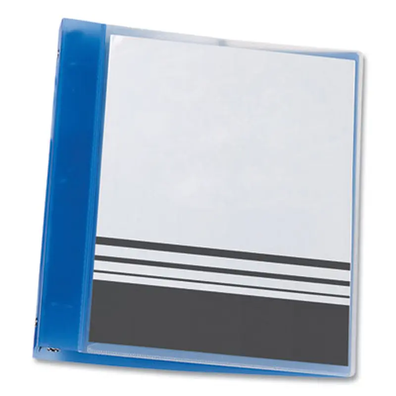 Flexible View Binder with Round Rings, 3 Rings, 1" Capacity, 11 x 8.5, Blue - Binders | Avery