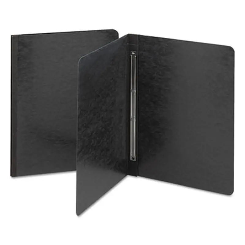 Prong Fastener Premium Pressboard Report Cover, Two-Piece Prong Fastener, 3" Capacity, 8.5 x 11, Black/Black - Report Covers | Smead