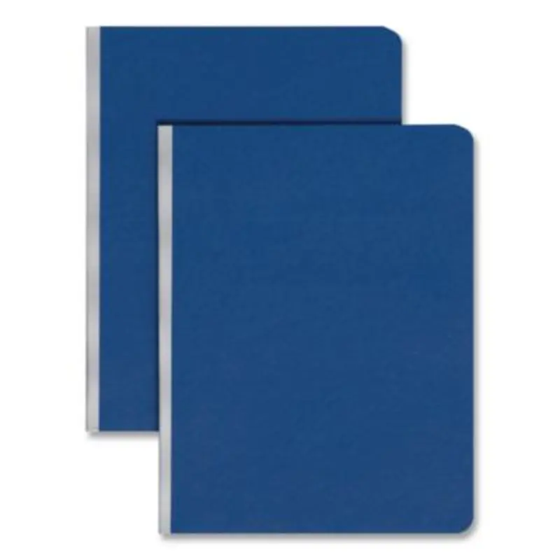Prong Fastener Premium Pressboard Report Cover, Two-Piece Prong Fastener, 3" Capacity, 8.5 x 11, Dark Blue/Dark Blue - Report Covers | Smead