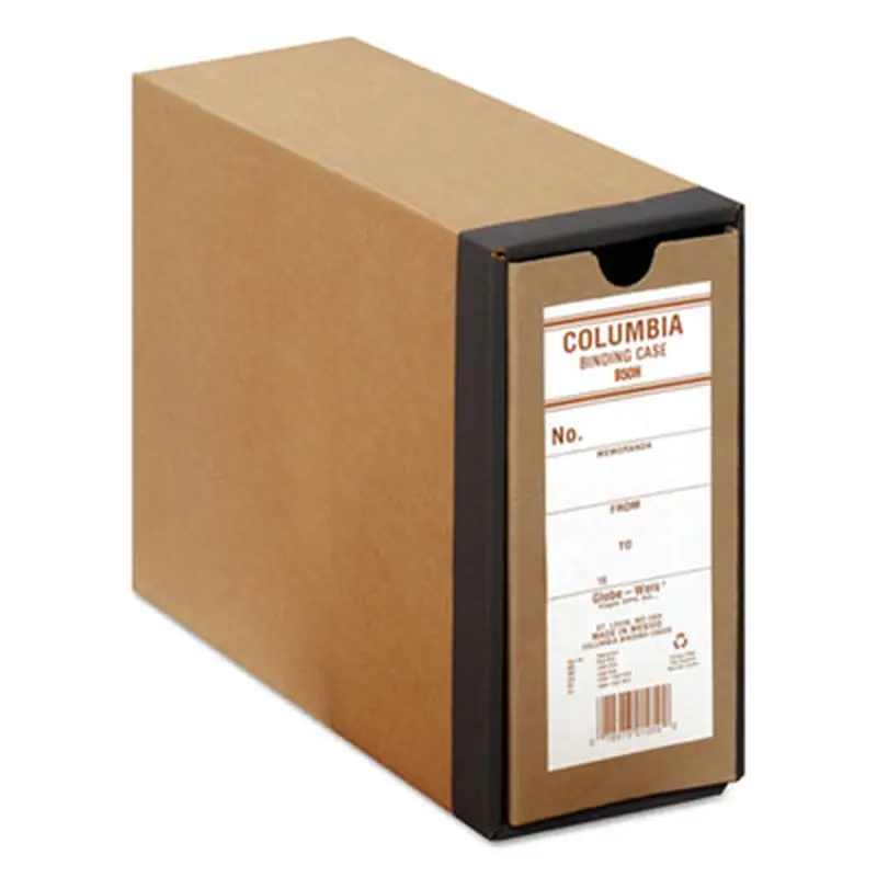 COLUMBIA Recycled Binding Cases, 2 Rings, 3.13" Capacity, 11 x 8.5, Kraft - Binders | Globe-Weis