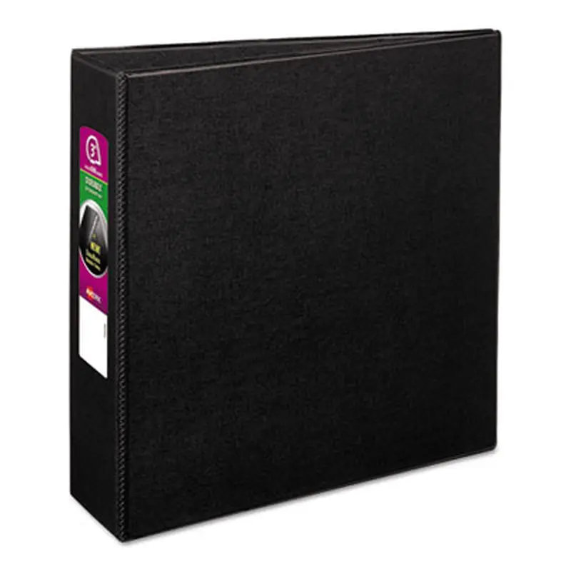 Durable Non-View Binder with DuraHinge and Slant Rings, 3 Rings, 3" Capacity, 11 x 8.5, Black - Binders | Avery