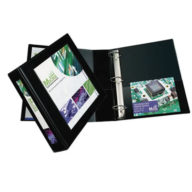 Framed View Heavy-Duty Binders, 3 Rings, 2" Capacity, 11 x 8.5, Black - Binders | Avery