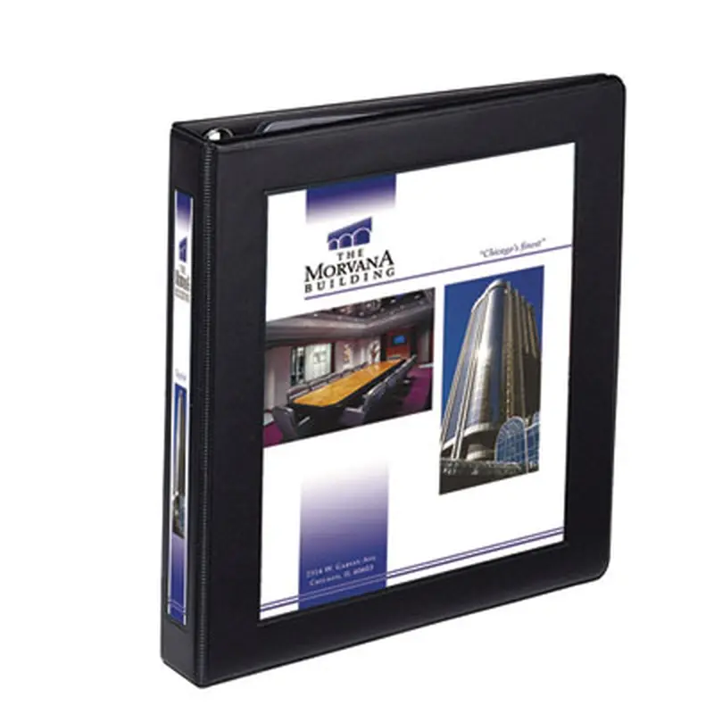 Framed View Heavy-Duty Binders, 3 Rings, 1" Capacity, 11 x 8.5, Black - Binders | Avery