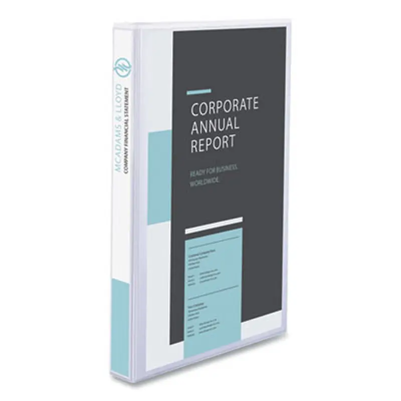 Legal Durable View Binder with Round Rings, 3 Rings, 1" Capacity, 14 x 8.5, White - Binders | Avery
