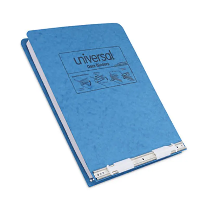 Pressboard Hanging Binder, 2 Posts, 6" Capacity, 9.5 x 11, Light Blue - Binders | Universal