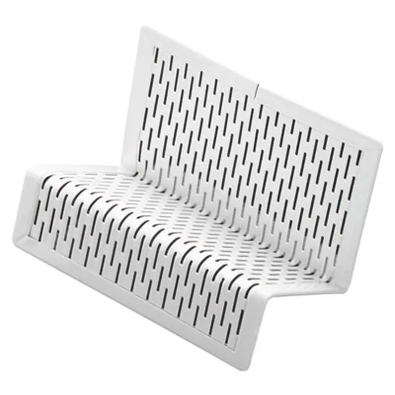 Urban Collection Punched Metal Business Card Holder, Holds 50 2 x 3.5 Cards, Perforated Steel, White - Card Holders | Artistic