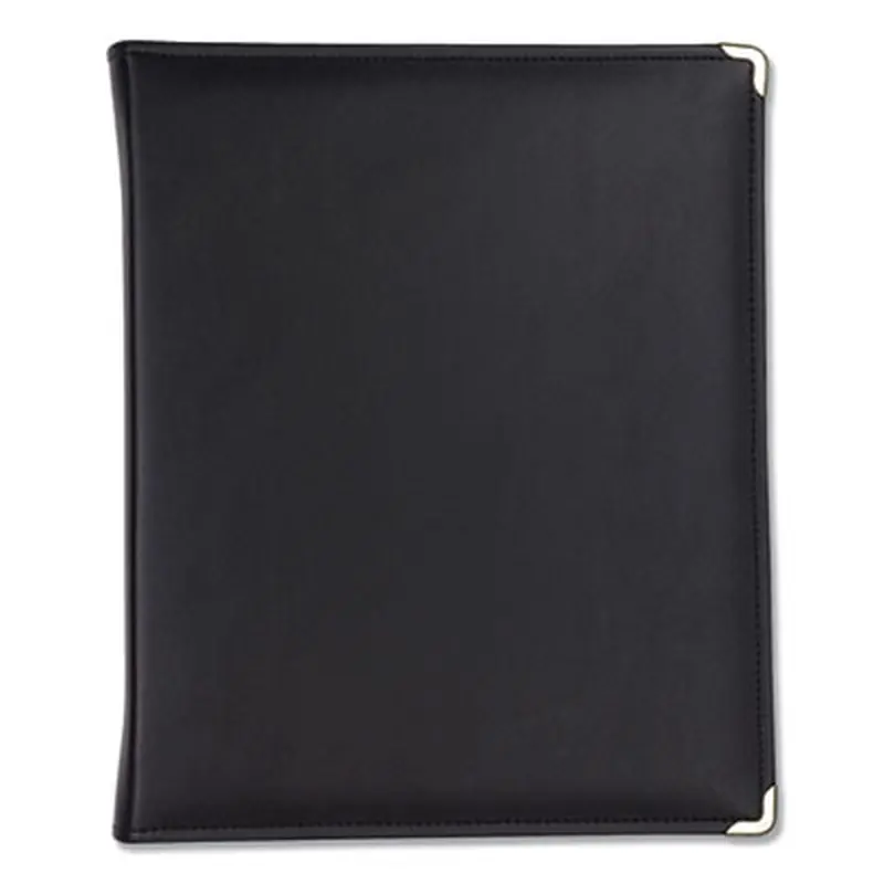 Classic Collection Zipper Ring Binder, 3 Rings, 1.5" Capacity, 11 x 8.5, Black - Binders | Samsill