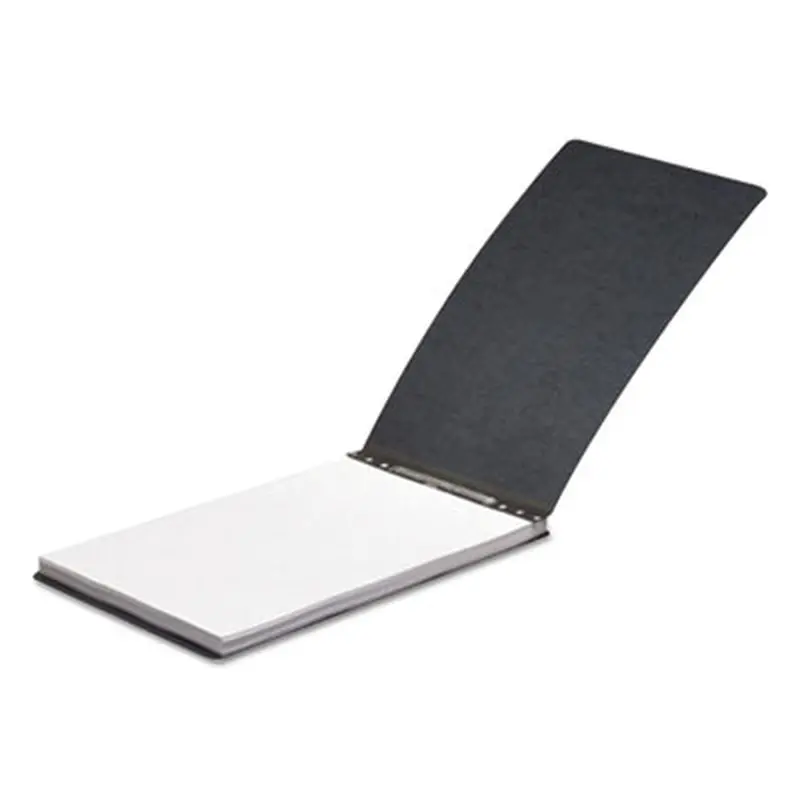 PRESSTEX Report Cover with Tyvek Reinforced Hinge, Top Bound, Two-Piece Prong Fastener, 2" Capacity, 11 x 14, Black/Black - Report Covers | ACCO