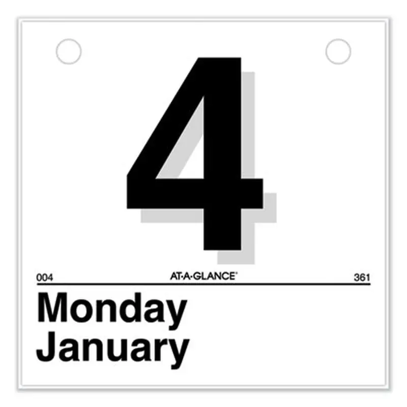 Today Is Daily Wall Calendar Refill, 6 x 6, White Sheets, 12-Month (Jan to Dec): 2026 - Wall Calendars | AT-A-GLANCE