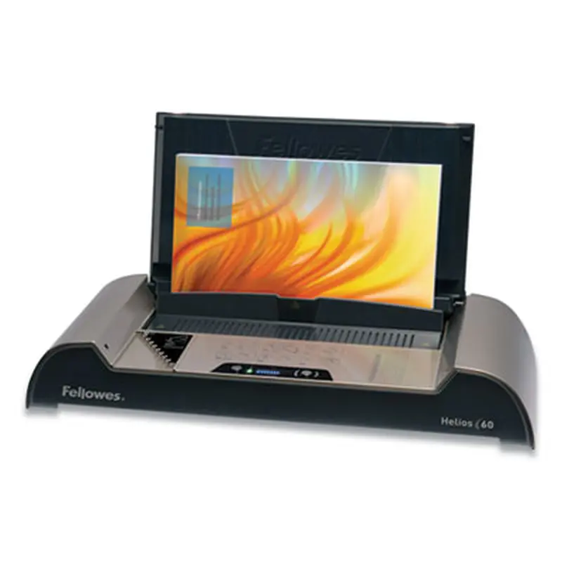 Helios 60 Thermal Binding Machine, 600 Sheets, 20.88 x 9.44 x 3.94, Platinum/Graphite - Binding Machines | Fellowes
