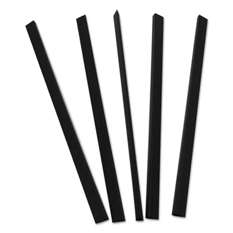 Slide 'N Grip Binding Bars, 40-Sheet Capacity, 11" x 0.25", Black, 100/Box - Binding Bars | C-Line