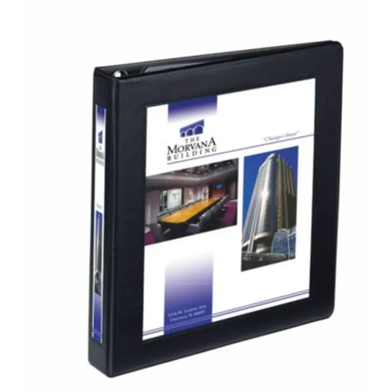 Framed View Heavy-Duty Binders, 3 Rings, 1" Capacity, 11 x 8.5, Black, 12/Carton - Binders | Avery