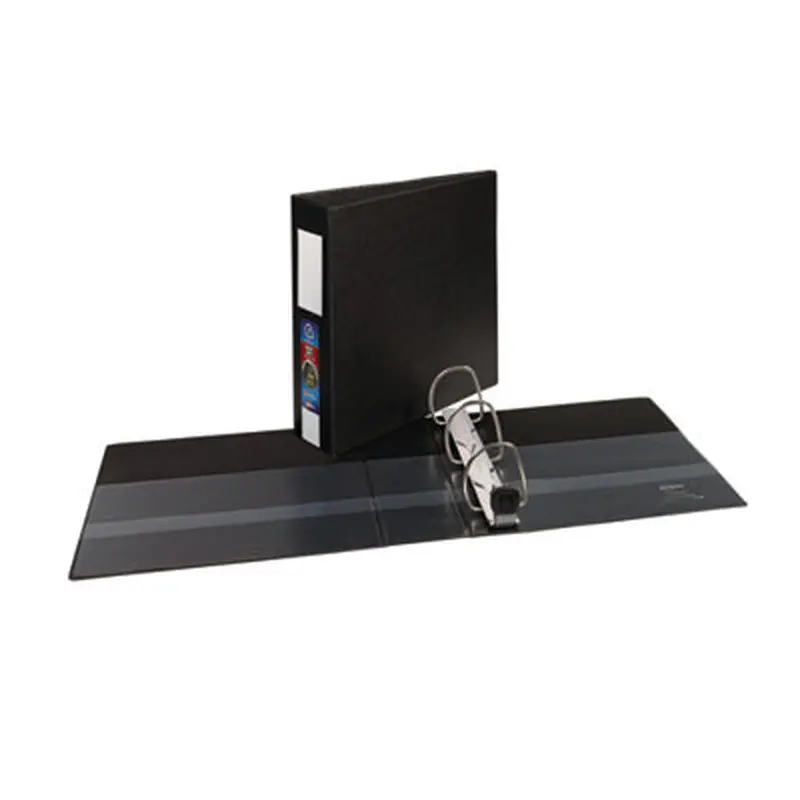 Heavy-Duty Non-View Binder with DuraHinge, Three Locking One Touch EZD Rings and Spine Label, 3" Capacity, 11 x 8.5, Black - Binders | Avery